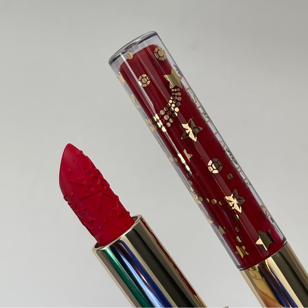 Estée Lauder Limited Edition STARLET RED Lipstick Rouge & RUBY QUARTZ Lip Gloss - Picture 5 of 7